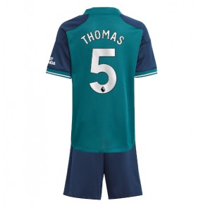 Arsenal Thomas Partey #5 babykläder Tredje Tröja barn 2023-24 Korta ärmar (+ Korta byxor)